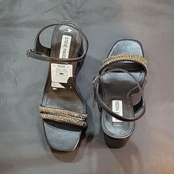 BRAND NEW STEVE MADDEN DOUBLE STRAP OPEN TOE WOMEN"S SANDAL - Picture 4 of 16